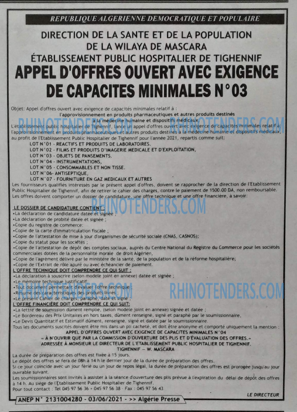 ALGERIE PRESSE
