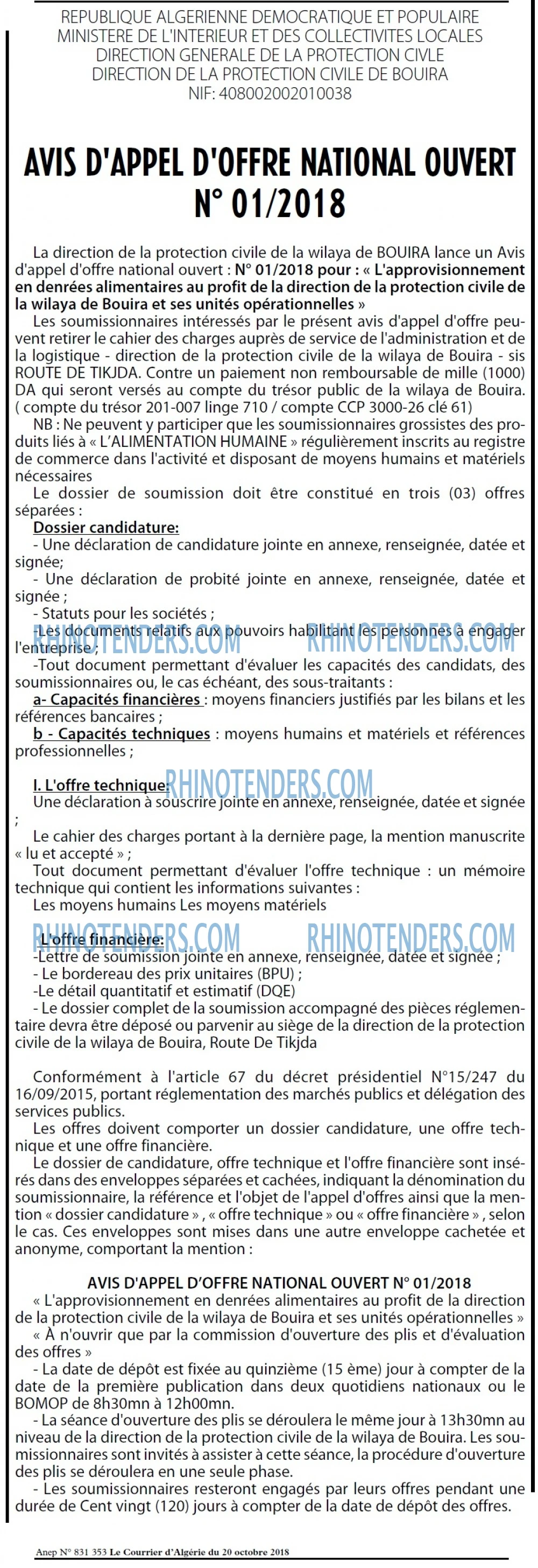Le Courrier d'Algerie