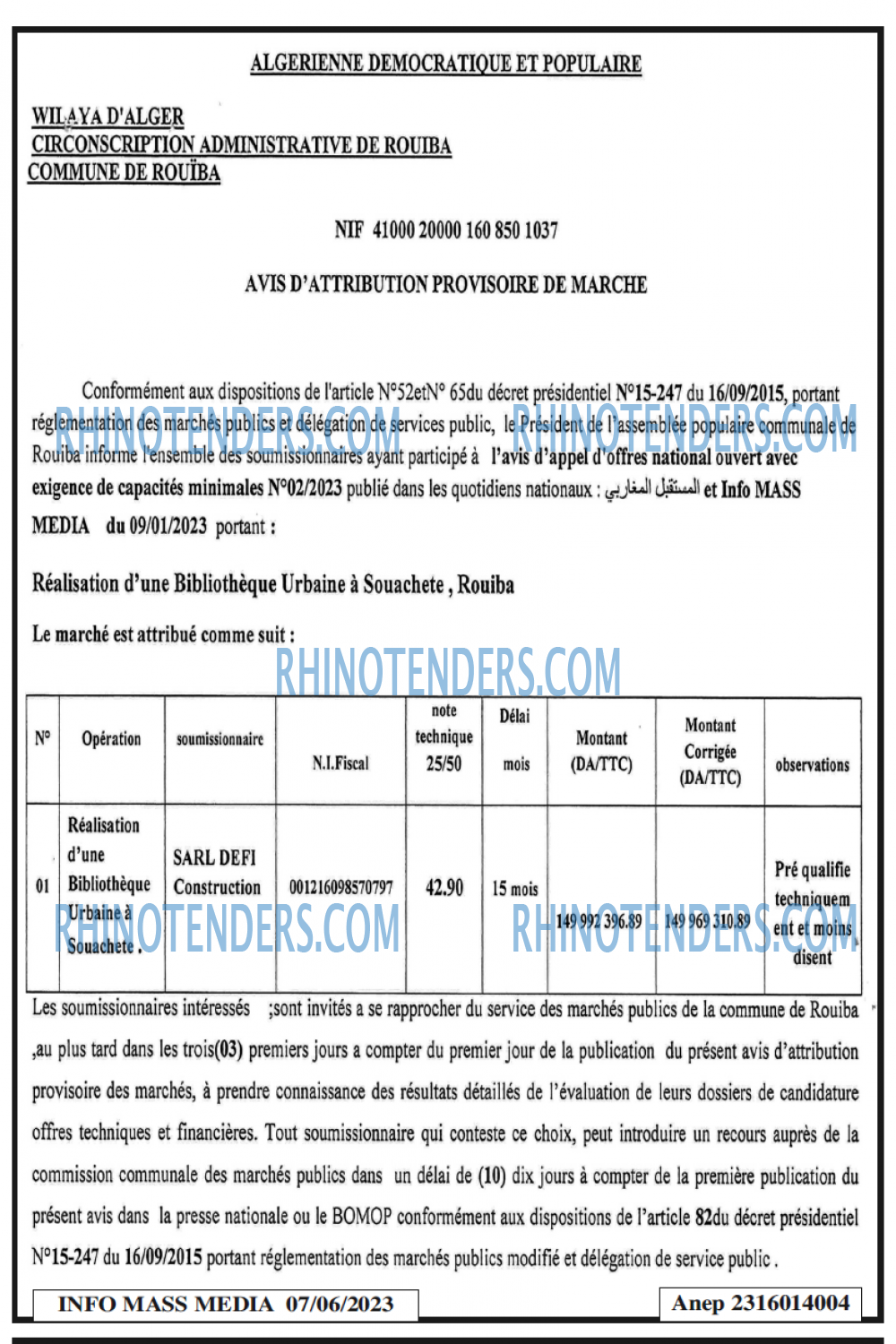 Infos Mass Media