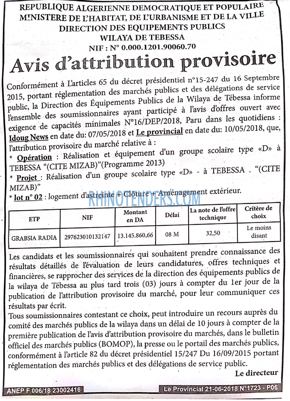 LE PROVINCIAL