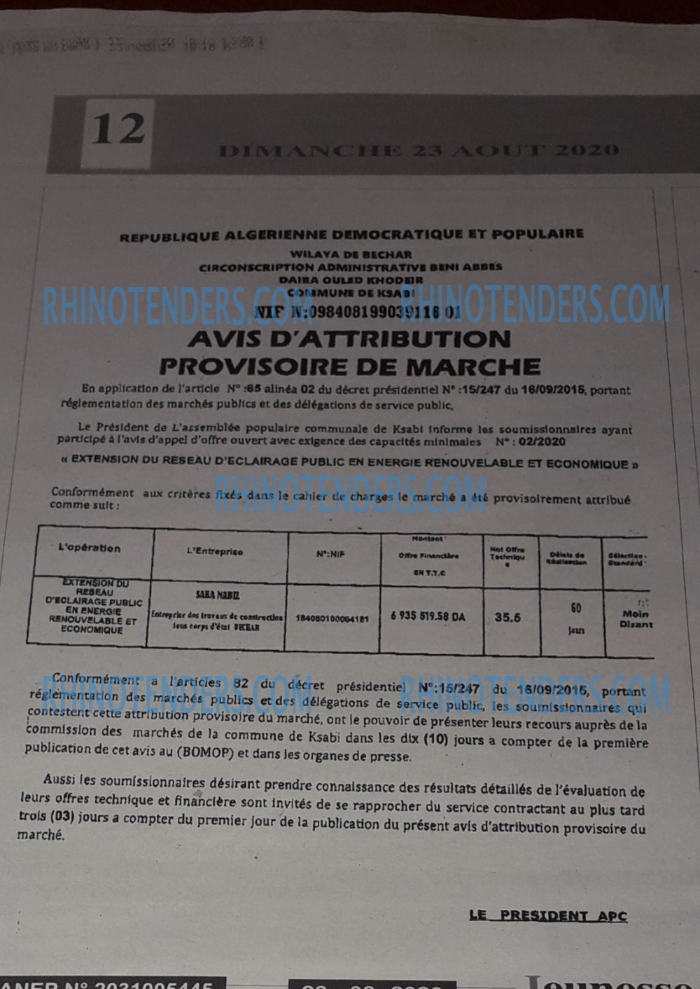 Jeune Independant