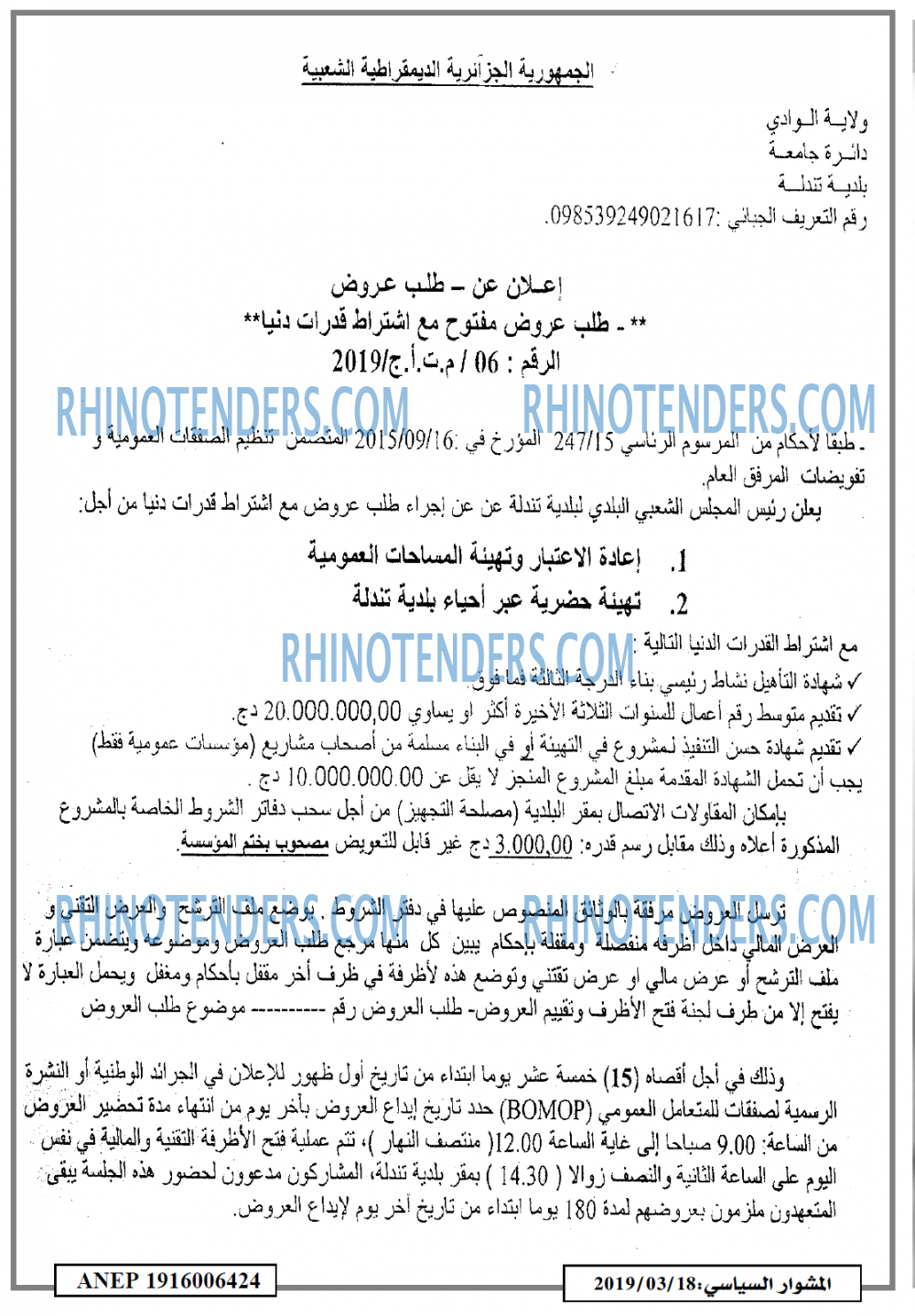 المشوار السياسي