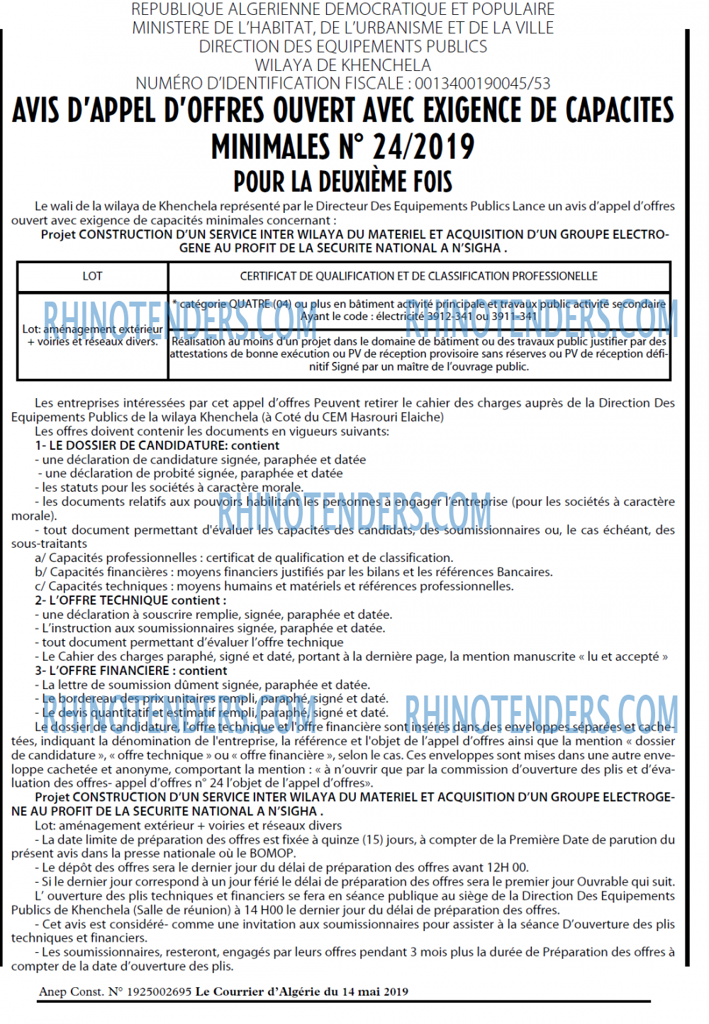 Le Courrier d'Algerie