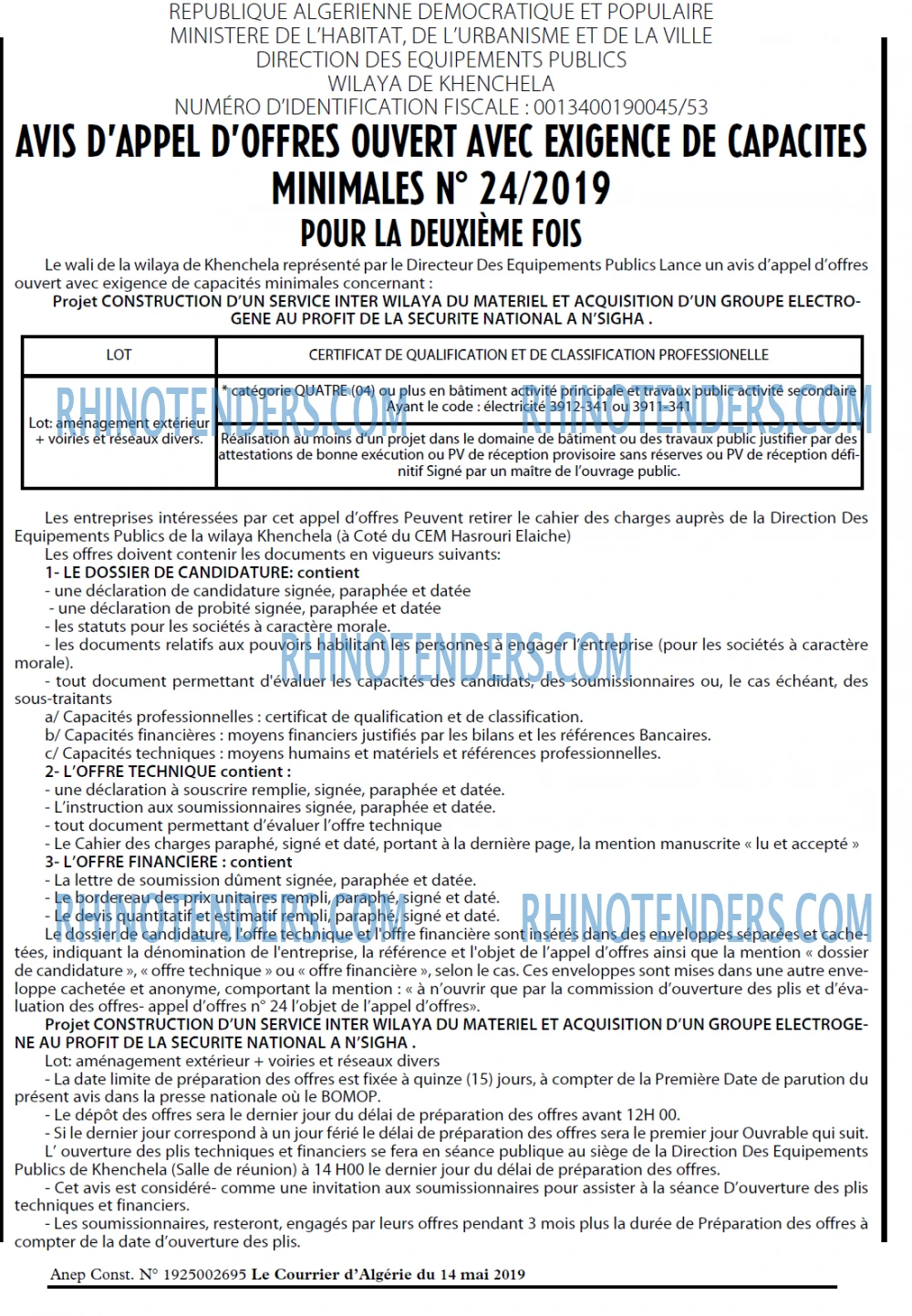 Le Courrier d'Algerie