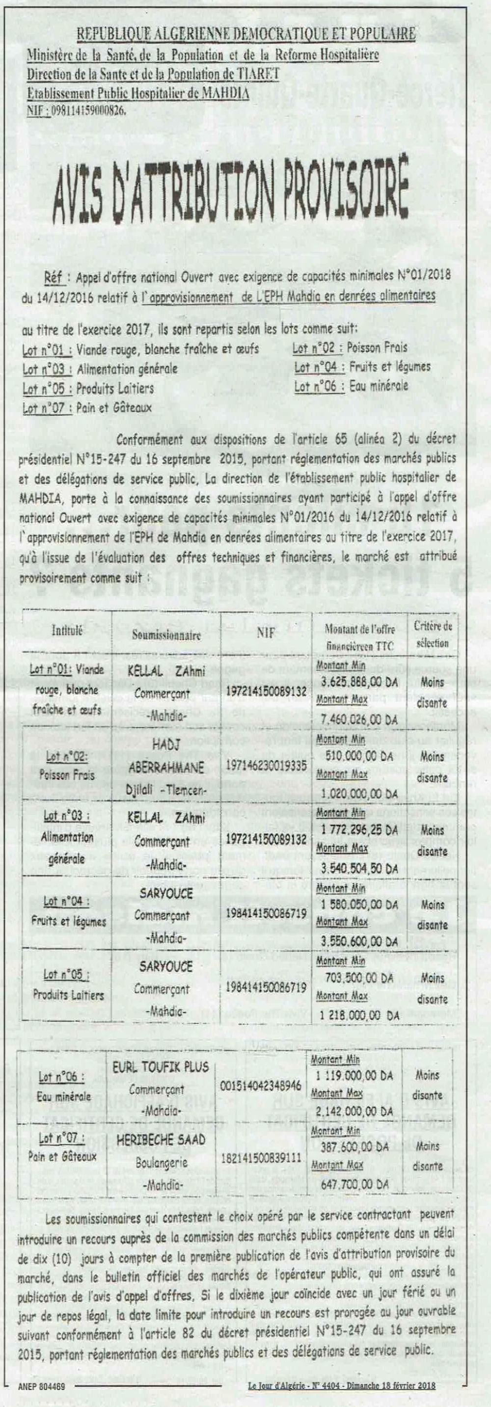 Le Jour d'Algérie