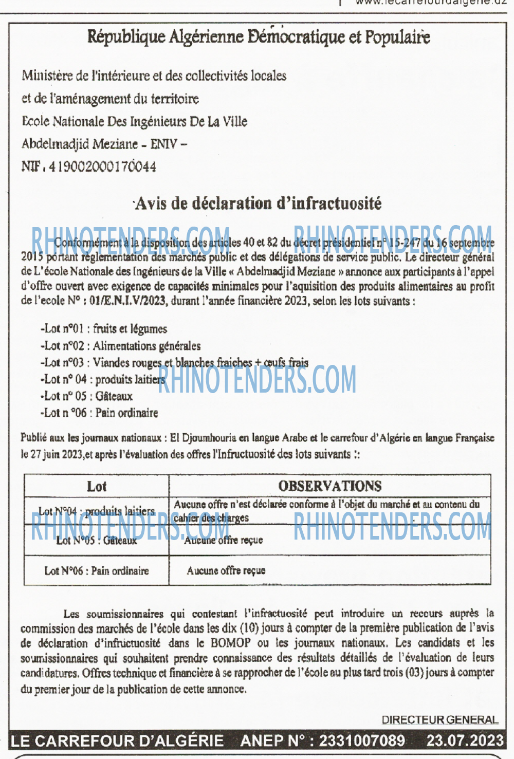 Le Carrefour d'Algérie