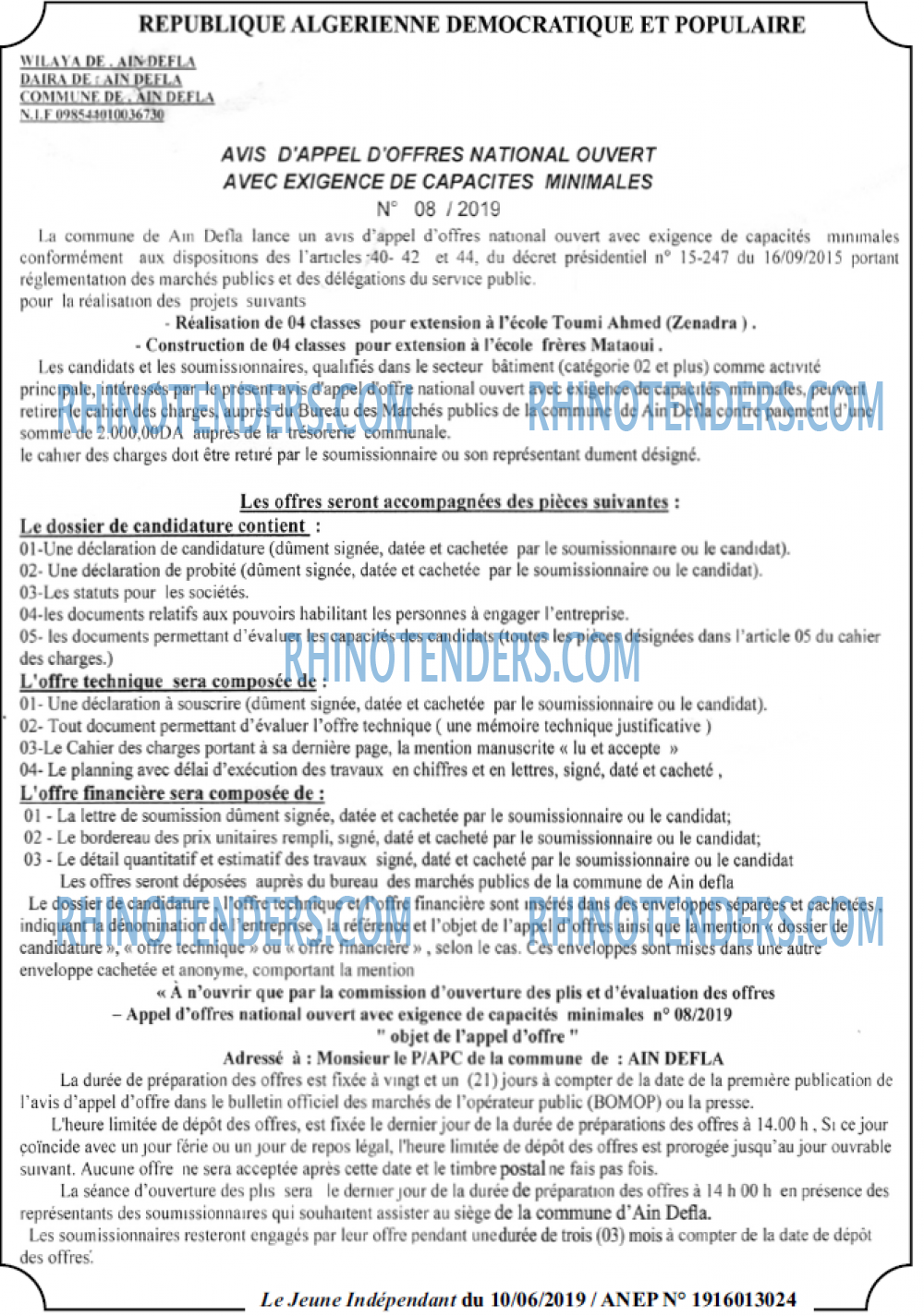 Jeune Independant