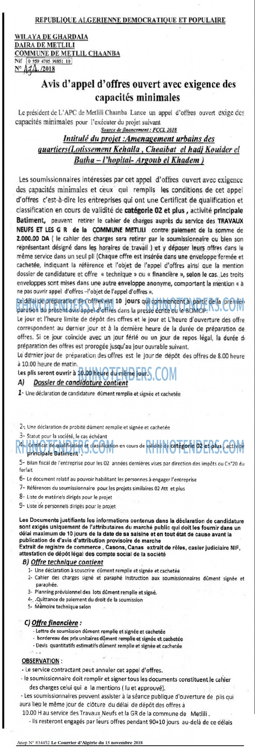 Le Courrier d'Algerie