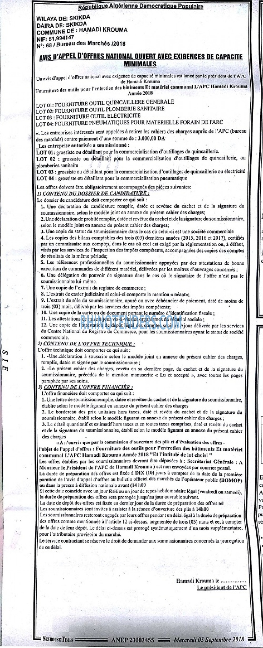 SEYBOUSSE TIMES