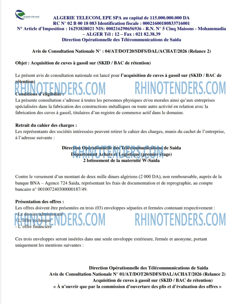 Rhinotenders