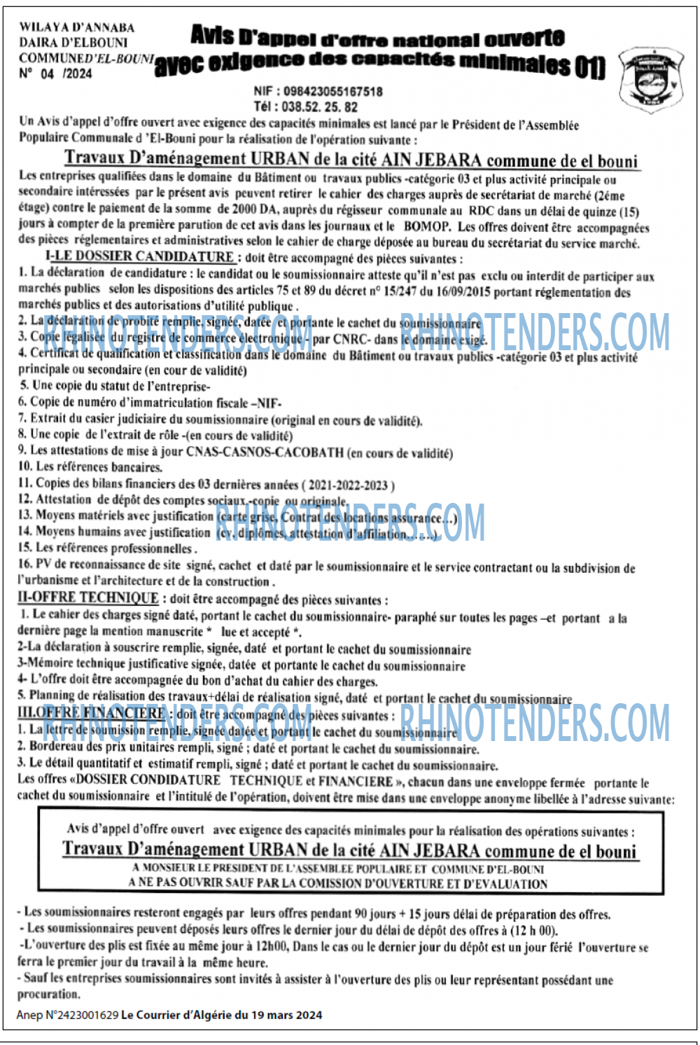 Le Courrier d'Algerie