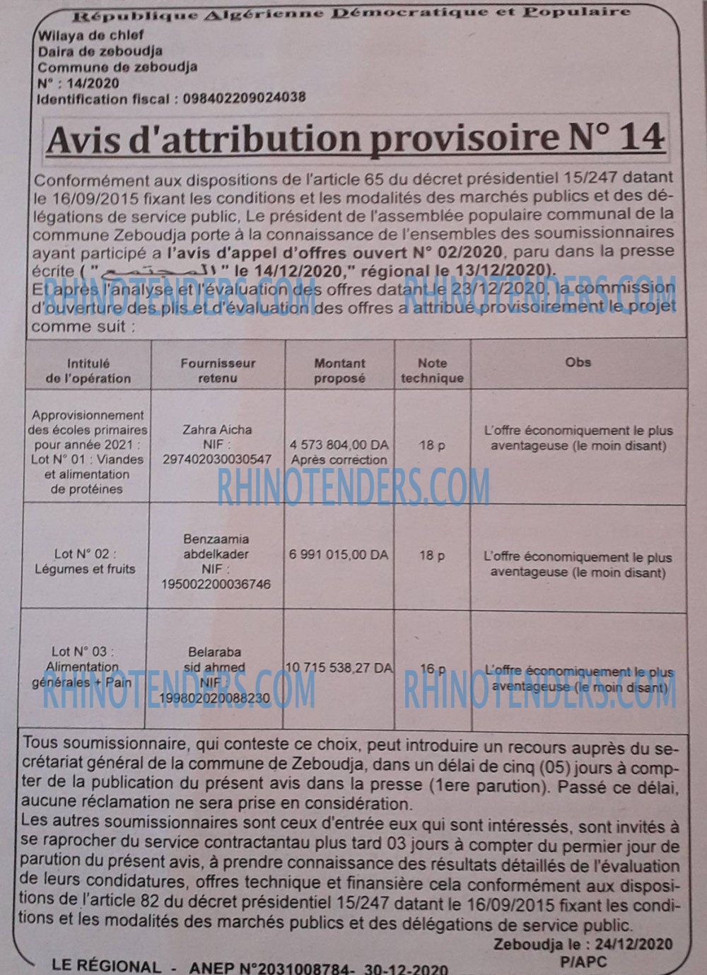 LE REGIONAL
