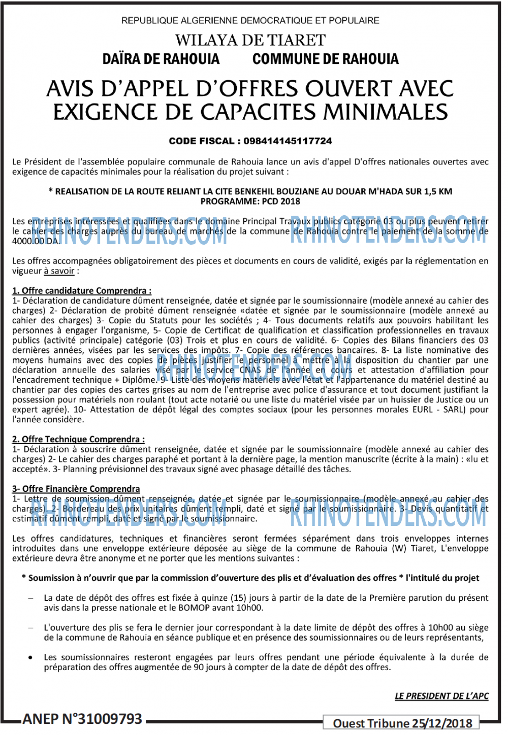 ouest TRIBUNE