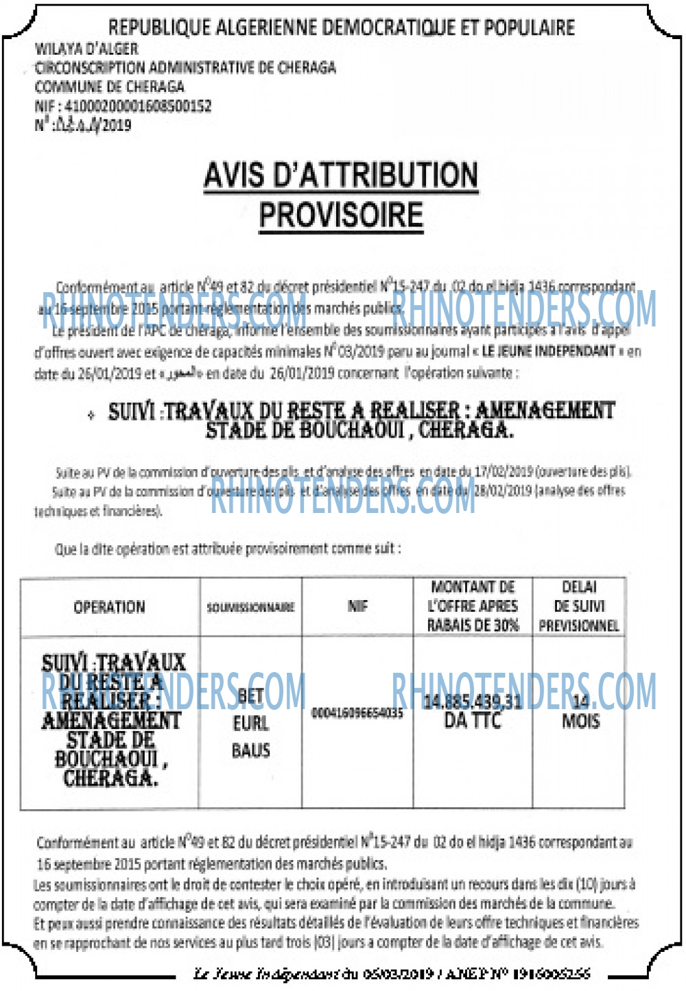 Jeune Independant