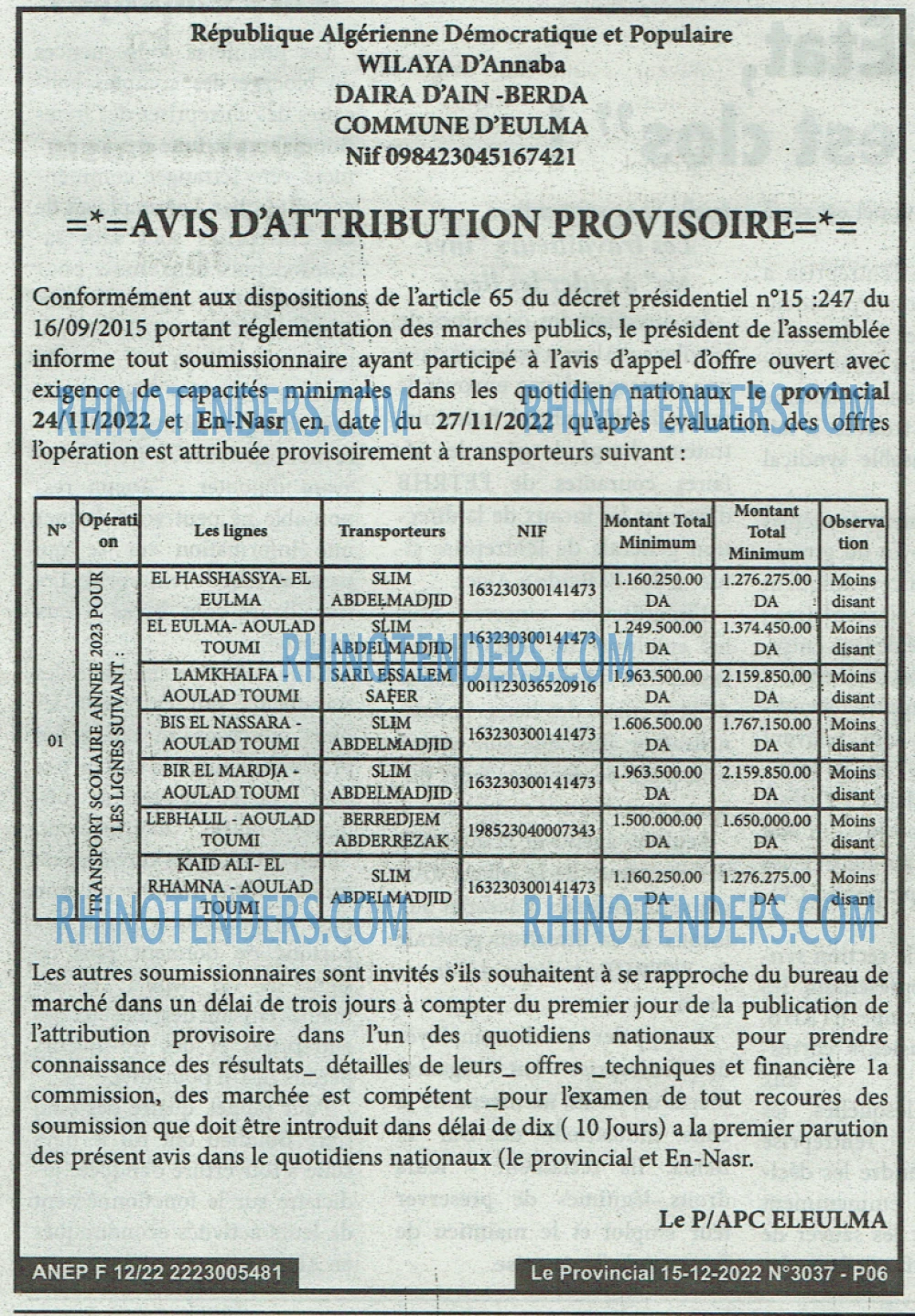 LE PROVINCIAL