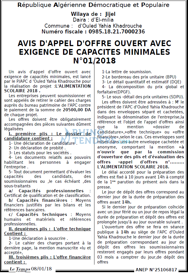 LE TEMPS