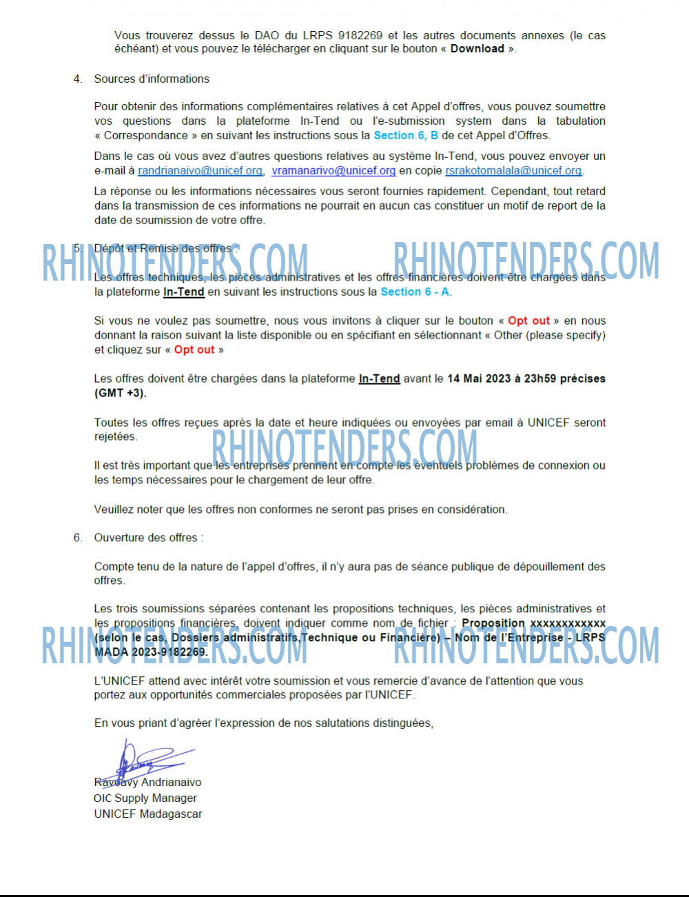 Rhinotenders
