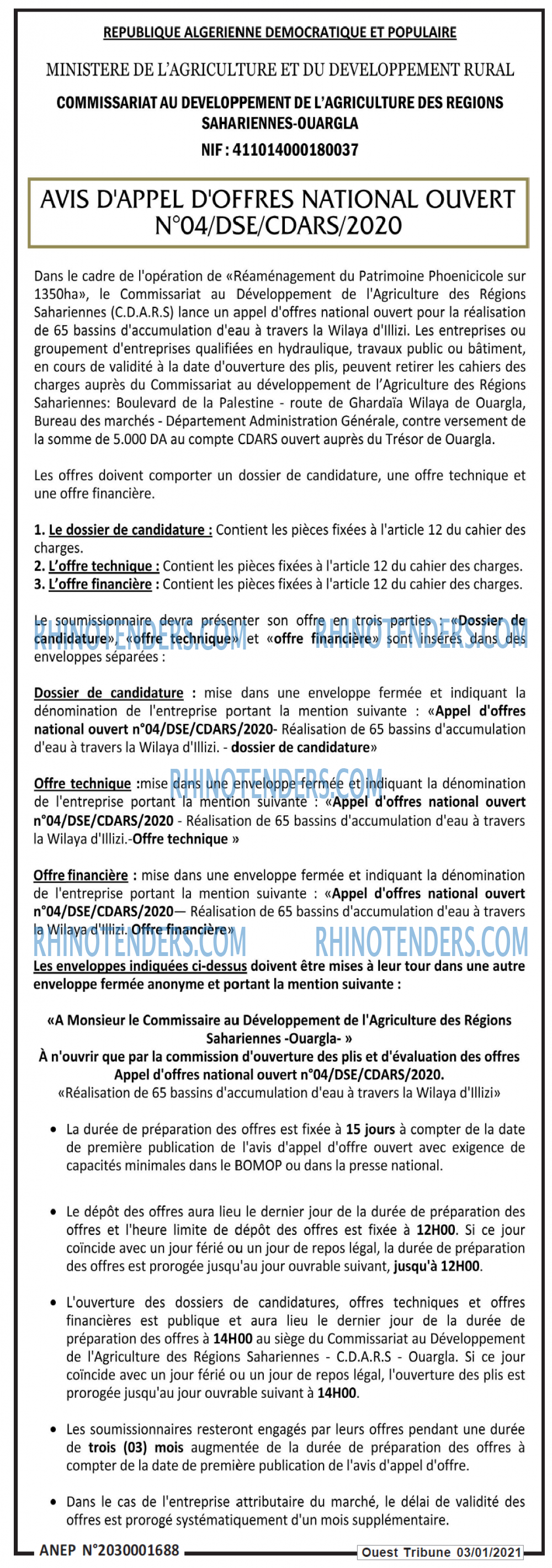 ouest TRIBUNE