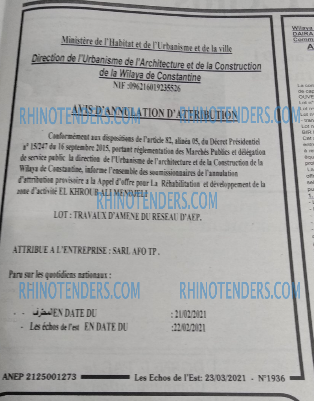 Les Echos de l'Est