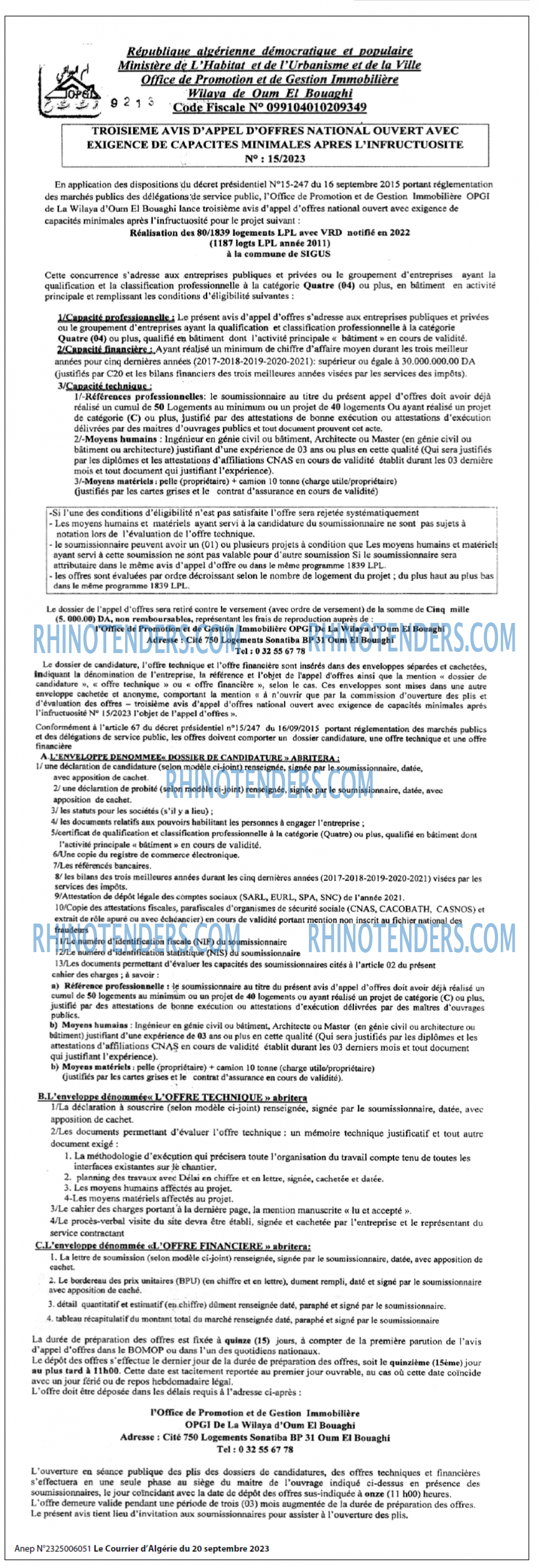 Le Courrier d'Algerie