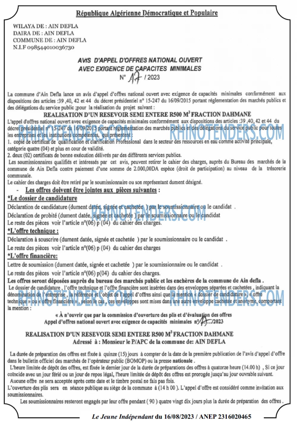 Jeune Independant
