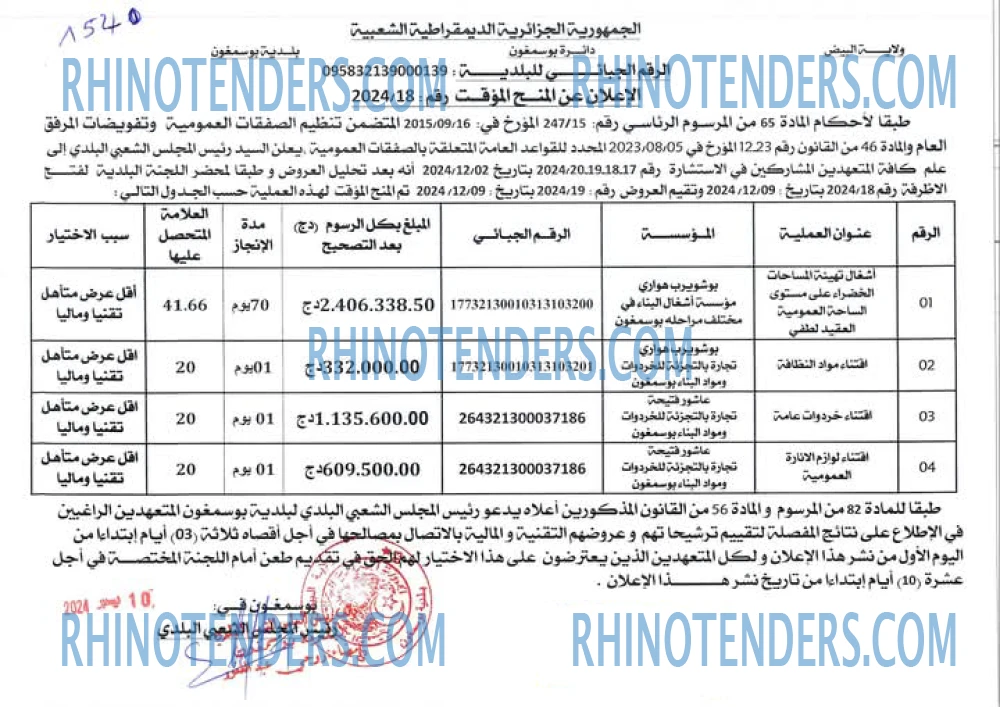 Rhinotenders
