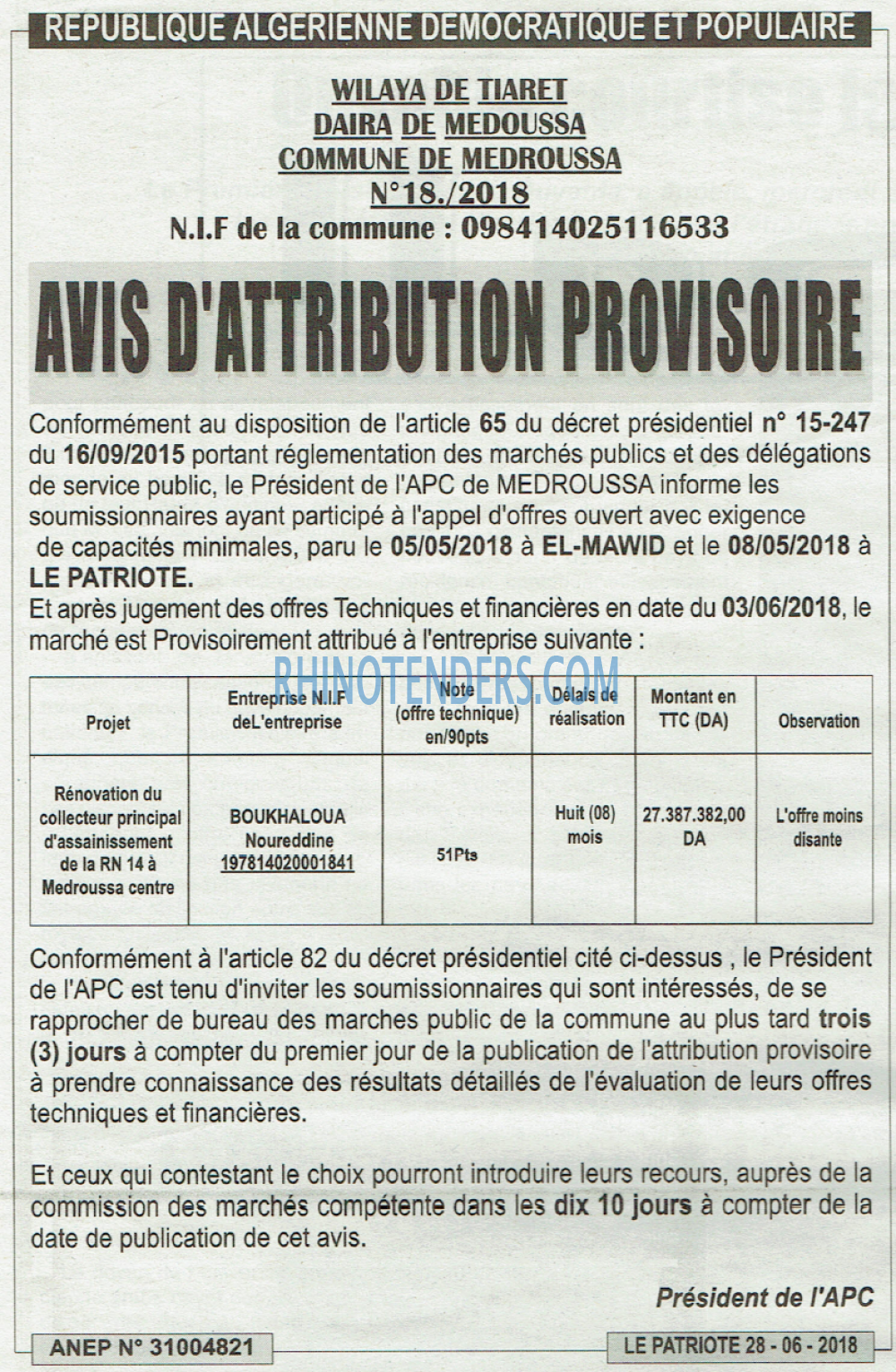 LE PATRIOTE