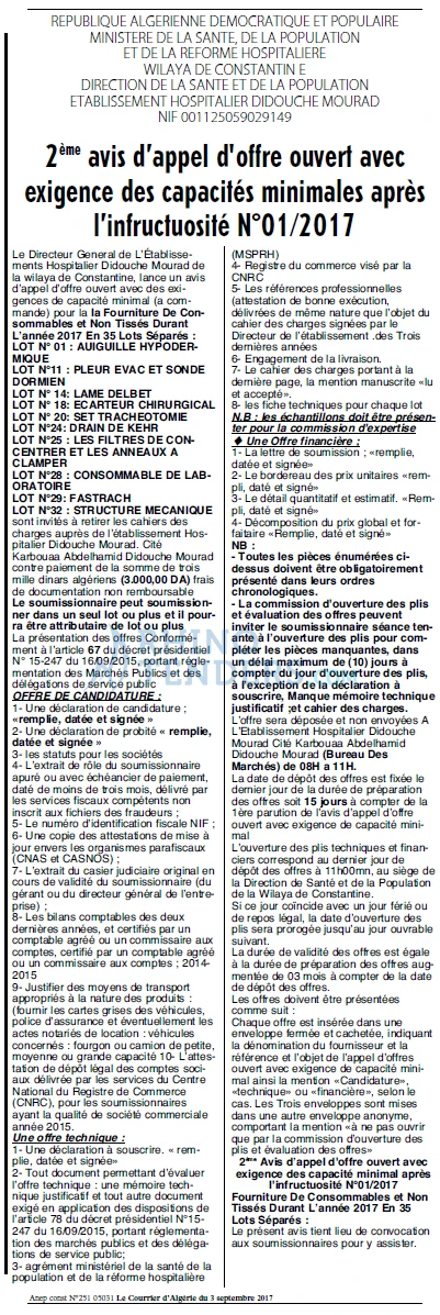 Le Courrier d'Algerie