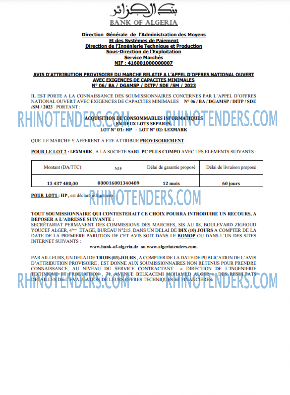 Rhinotenders