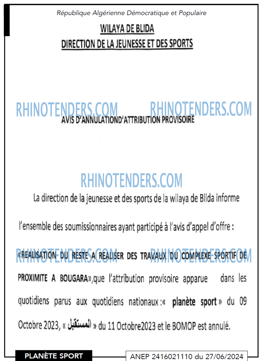 PLANETE SPORT