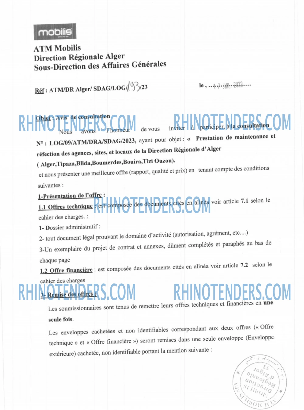 Rhinotenders