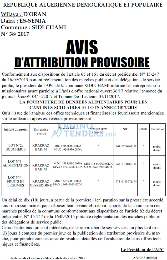 TRIBUNE DES LECTEURS