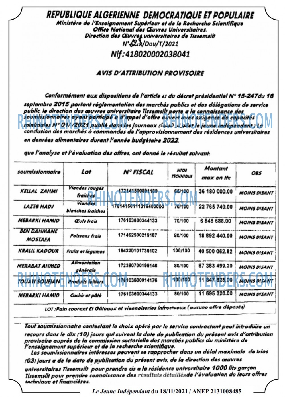Jeune Independant