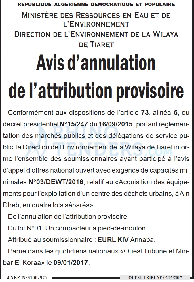 ouest TRIBUNE