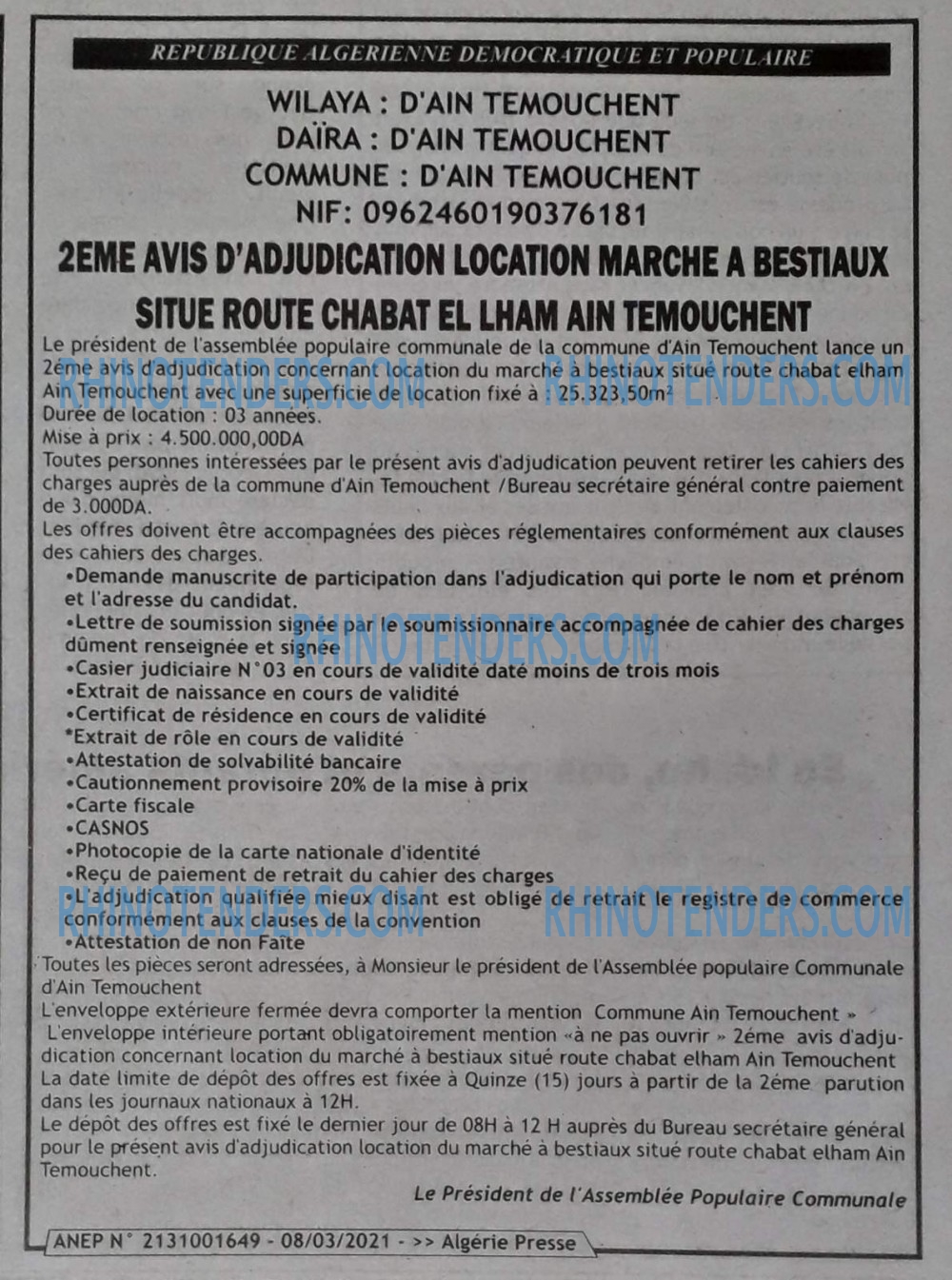 ALGERIE PRESSE