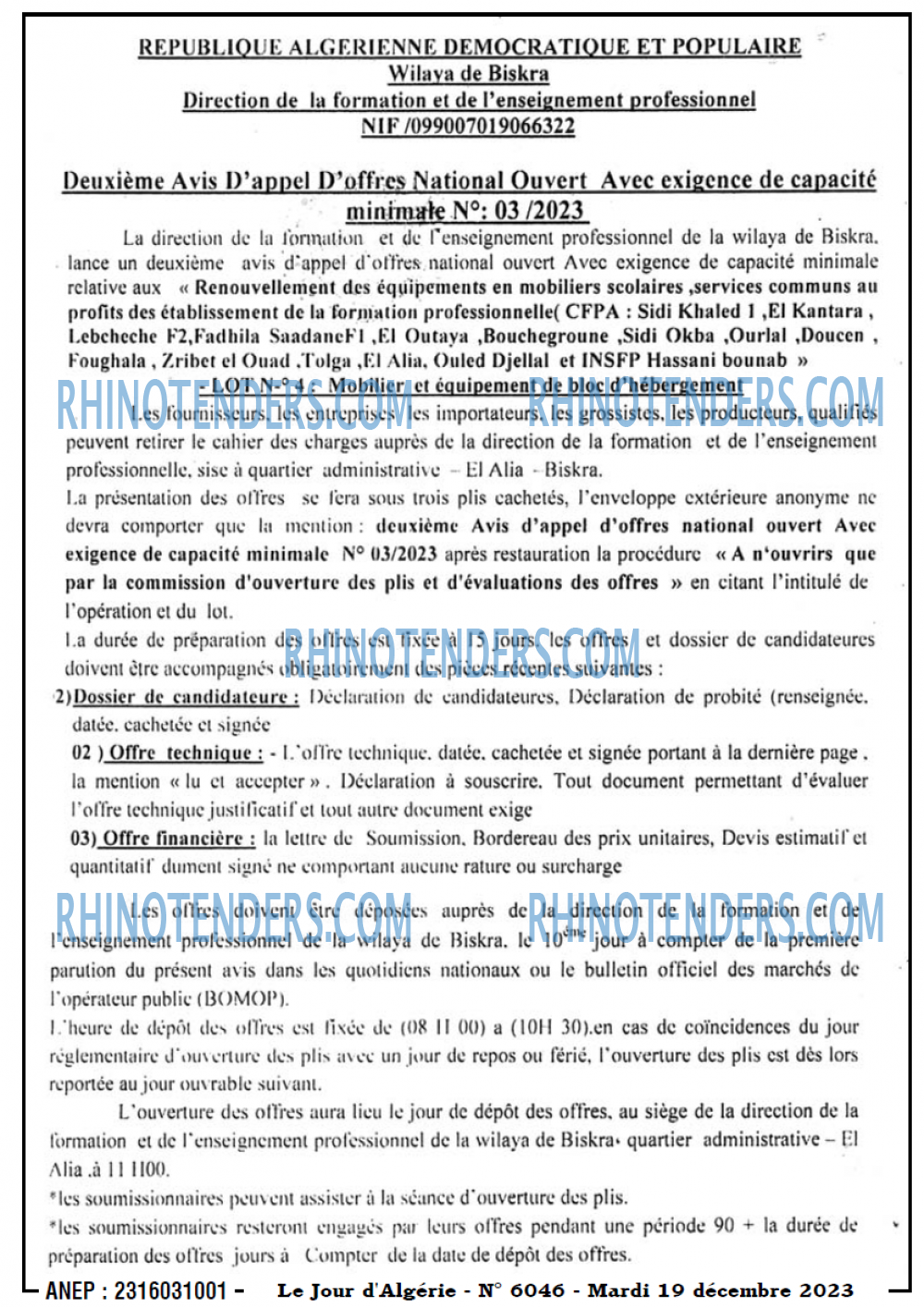 Le Jour d'Algérie