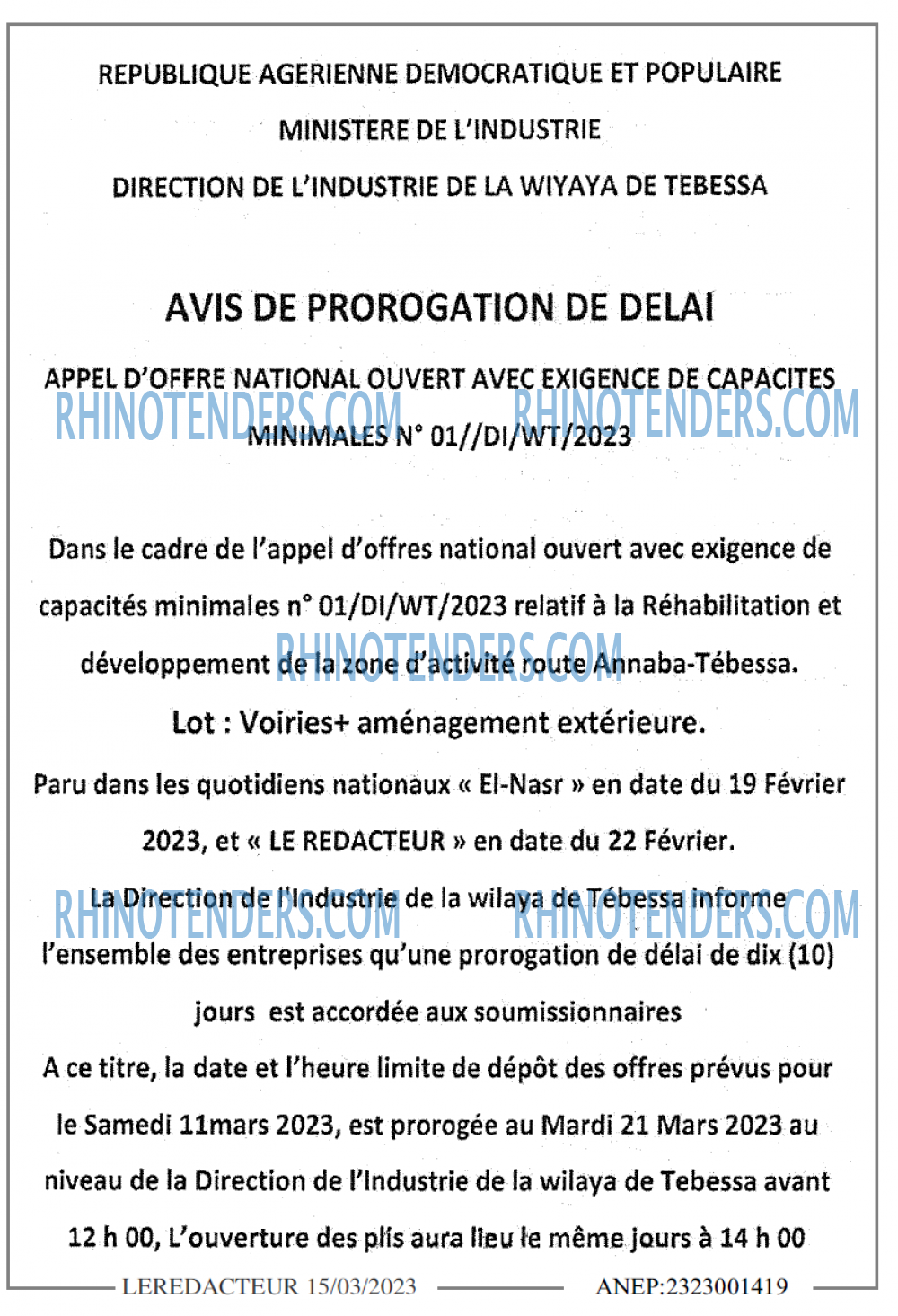 LE REDACTEUR