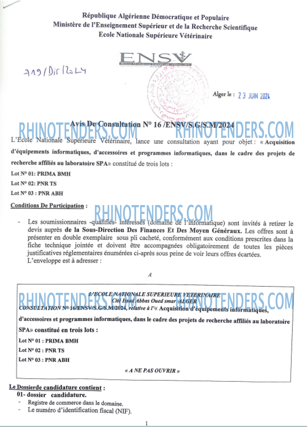 Rhinotenders