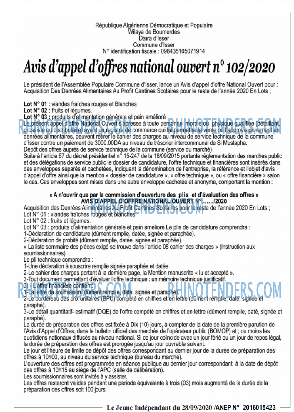 Jeune Independant