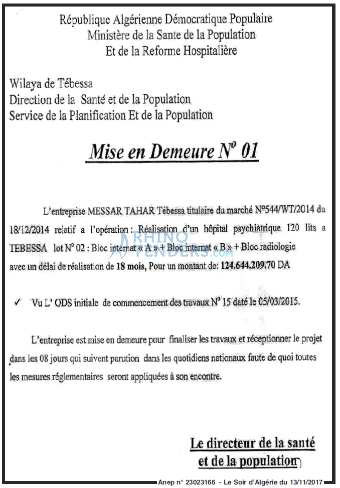LE SOIR D'ALGERIE