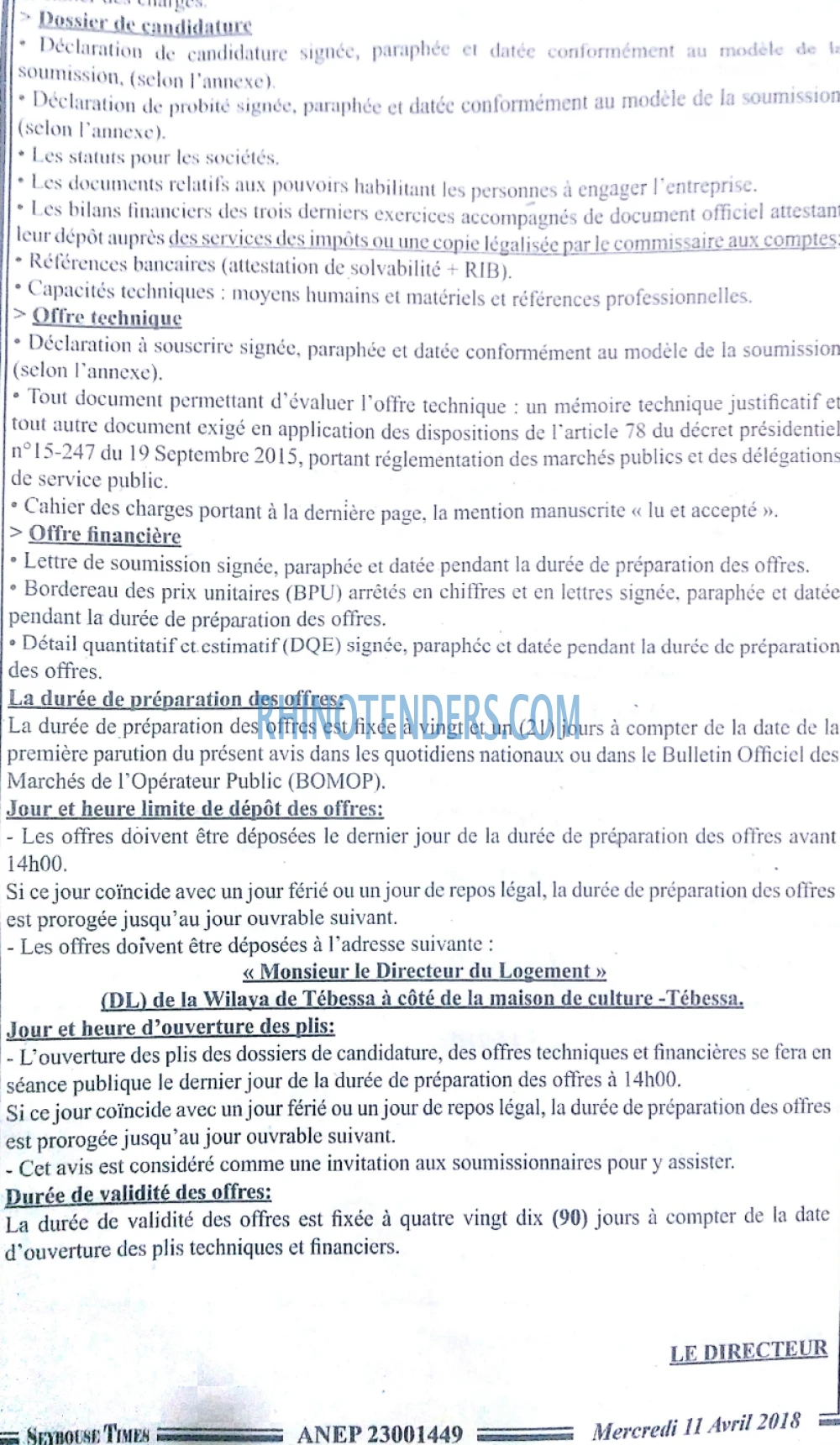 SEYBOUSSE TIMES