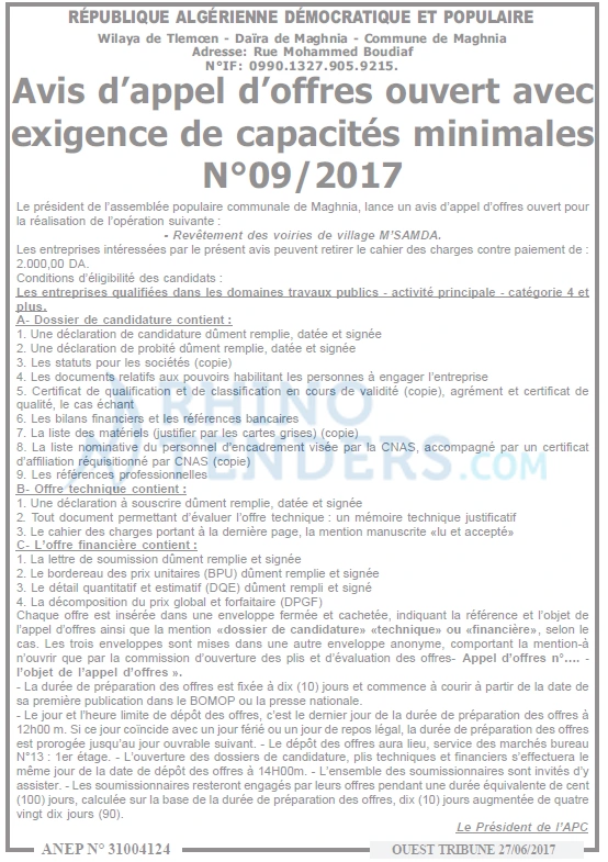 ouest TRIBUNE