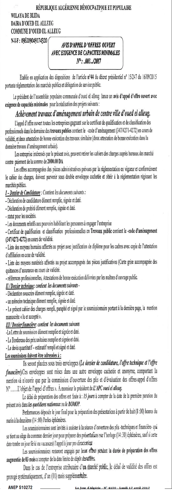 Le Jour d'Algérie