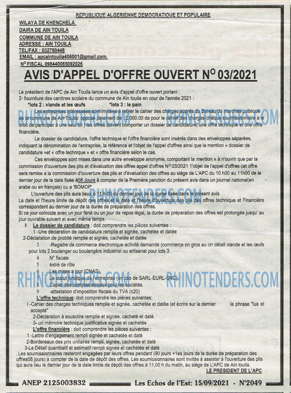 Les Echos de l'Est