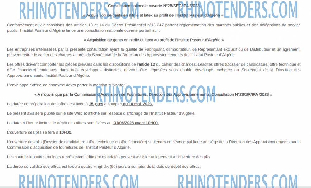 Rhinotenders