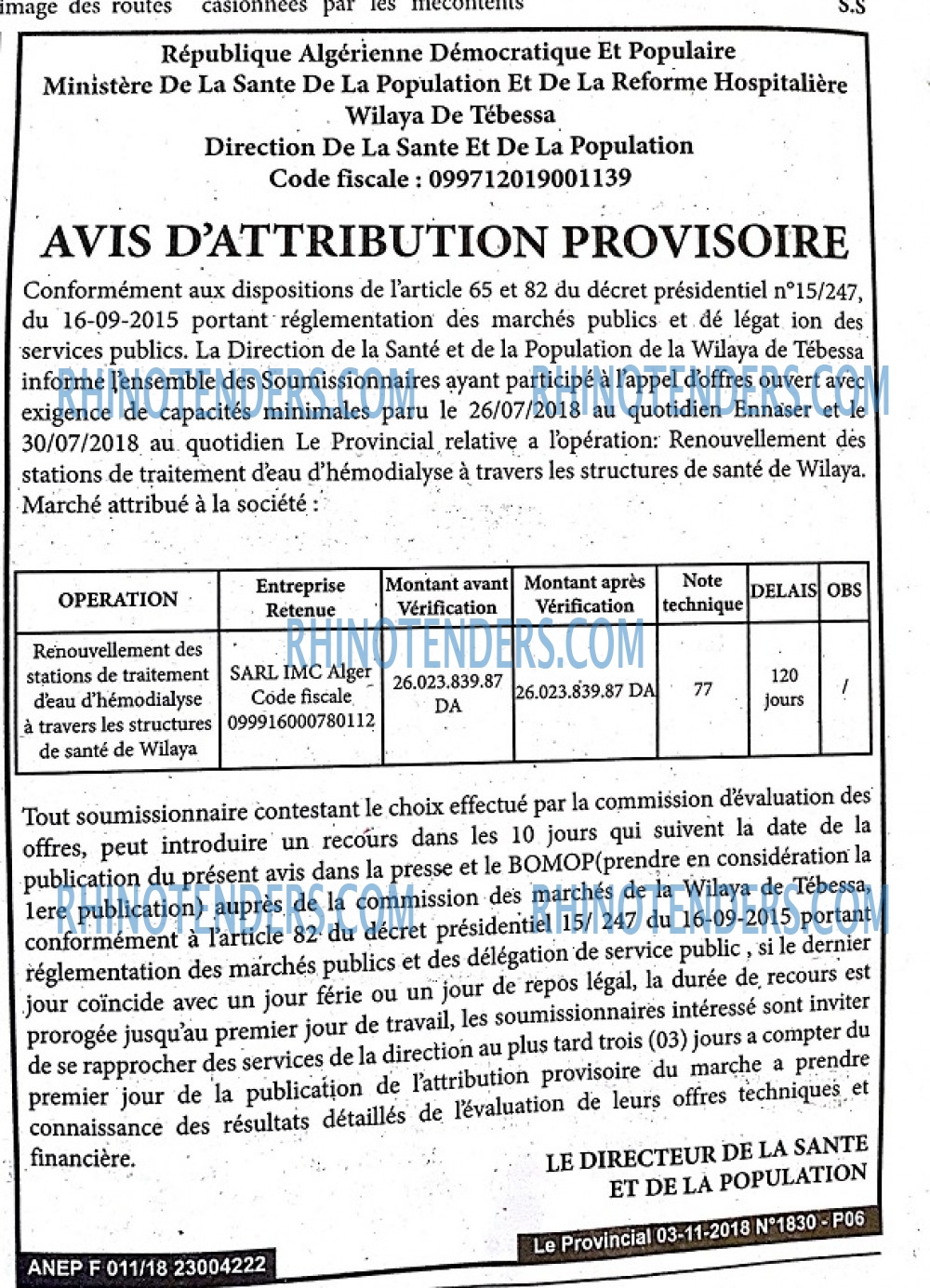 LE PROVINCIAL