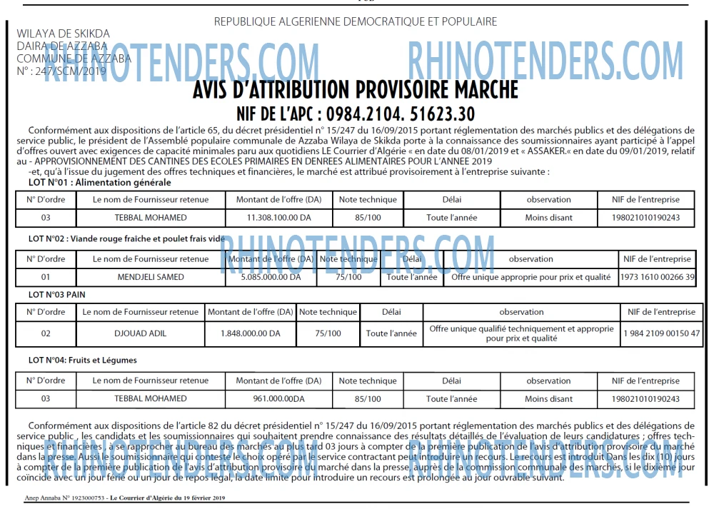 Le Courrier d'Algerie
