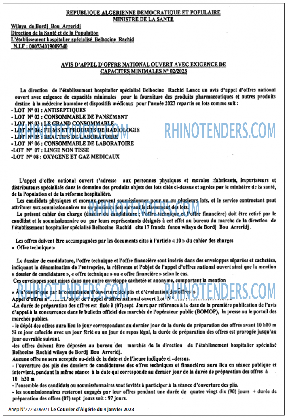 Le Courrier d'Algerie
