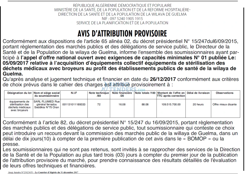 Le Courrier d'Algerie