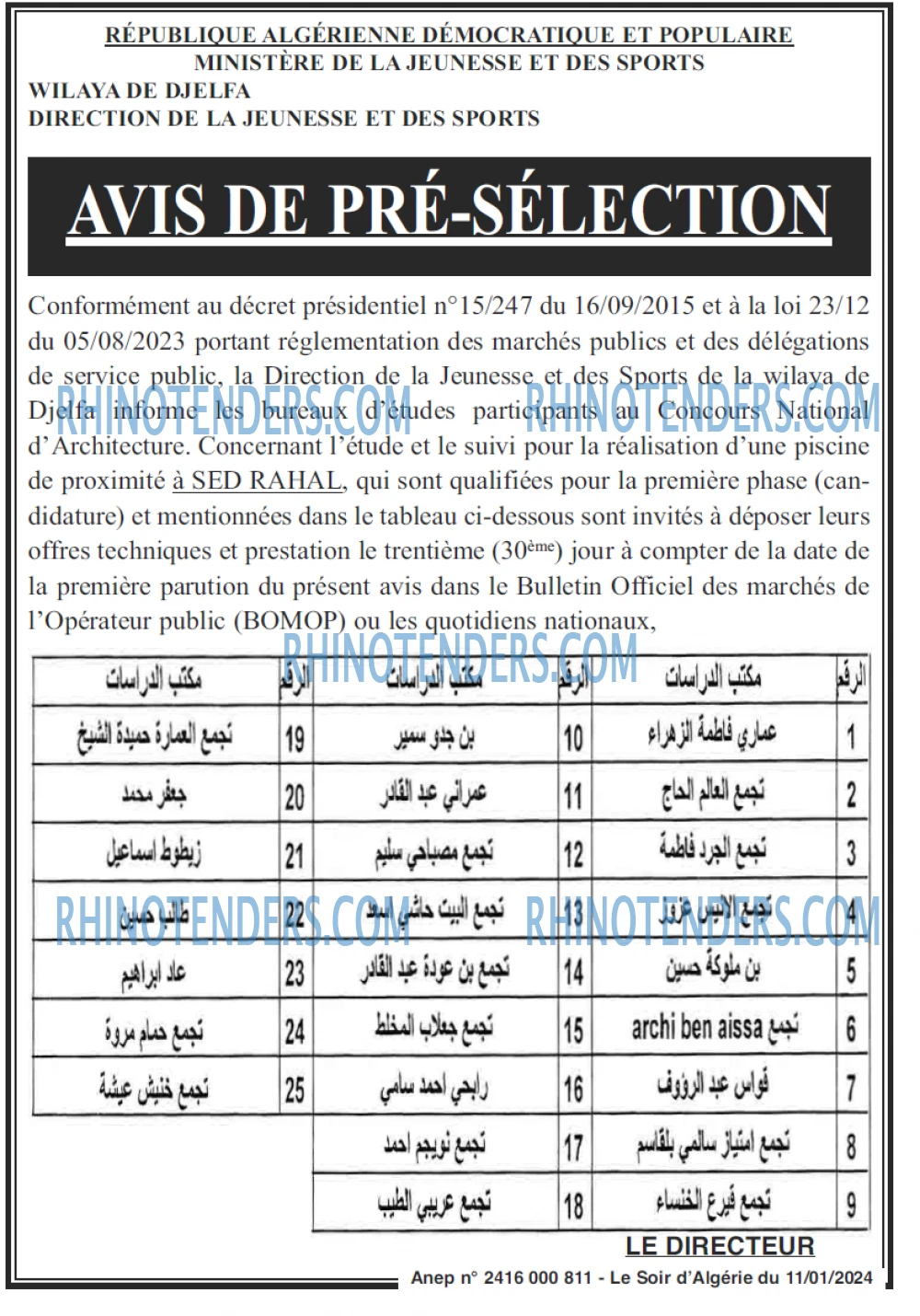 LE SOIR D'ALGERIE